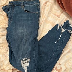 Free People Distressed Jeggings